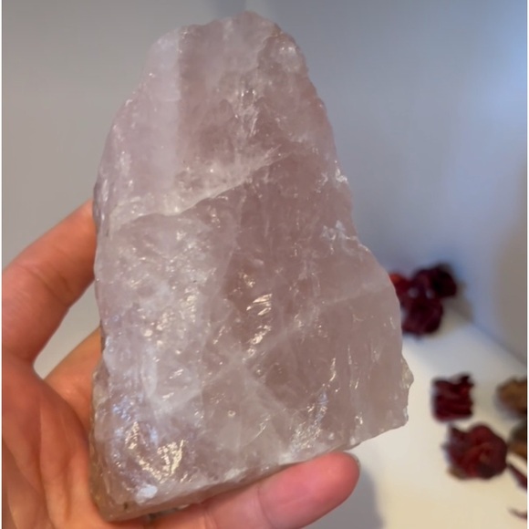 SOLD Rose Quartz Chunk - Picture 10 of 17